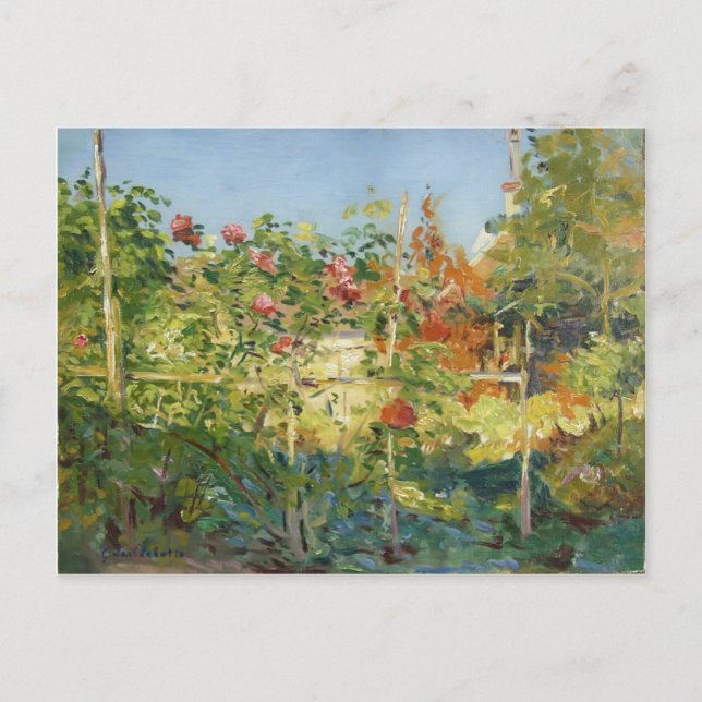 Carte Postale Gustave Caillebotte - Garten à Trouville (Devant)