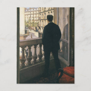 Carte Postale GUSTAVE CAILLEBOTTE - Homme à la fenêtre 1875