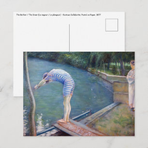 Carte Postale Gustave Caillebotte - Le Baigneur / Le Plongeur