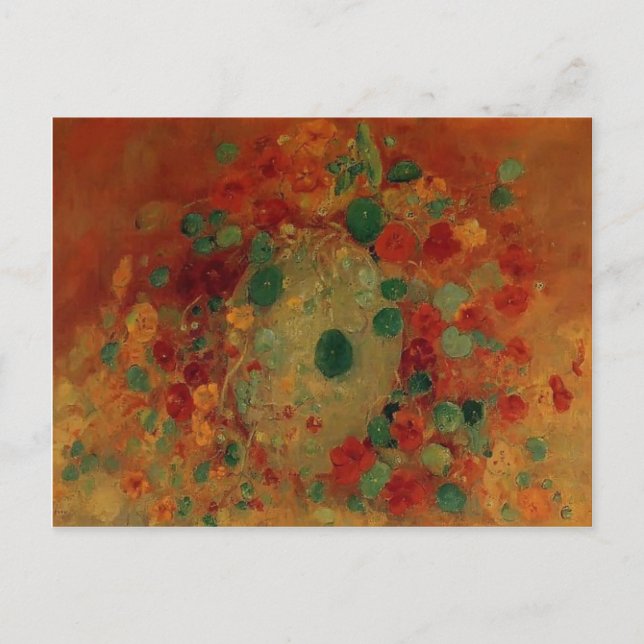 Carte Postale Gustave Caillebotte - Nasturtiums (Devant)