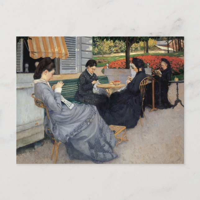 Carte Postale Gustave Caillebotte - Portraits dans la campagne (Devant)