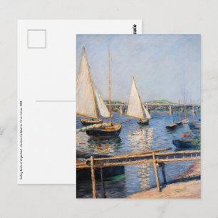 Carte Postale Gustave Caillebotte - Voiliers à Argenteuil