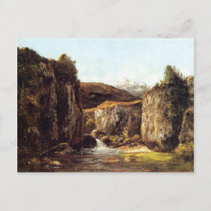 Carte Postale Gustave Courbet - Source parmi les rochers de Doub