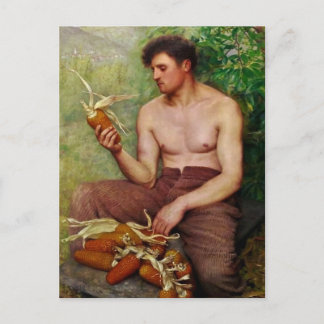 Carte Postale Gustave Courtois Trieur de Mais