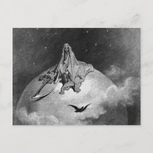 Carte Postale Gustave Dore - Le Corbeau