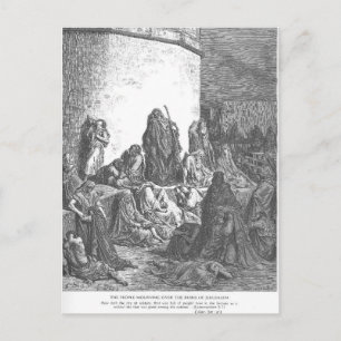 Carte Postale Gustave Dore : Le peuple en deuil