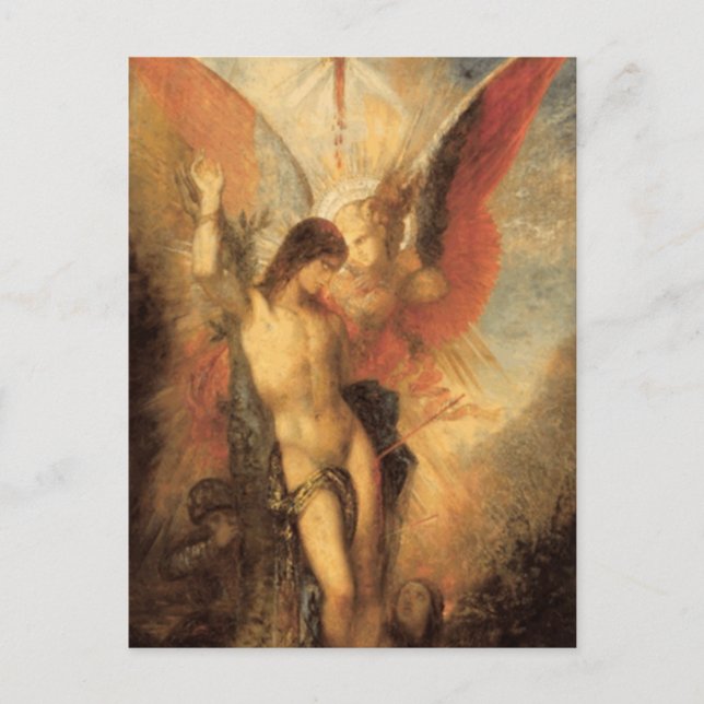 Carte Postale Gustave Moreau - Saint Sébastien et l'Ange GC (Devant)