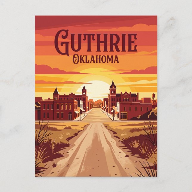 Carte Postale Guthrie États-Unis (Devant)