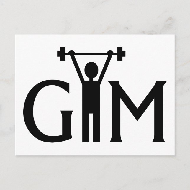 CARTE POSTALE GYM (Devant)