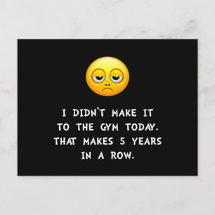 Carte Postale Gym aujourd'hui