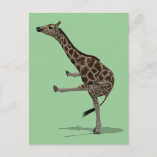 Carte Postale Gymnaste Giraffe