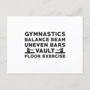 Carte Postale Gymnaste Gymnastique Solde poutre Bars non neven c