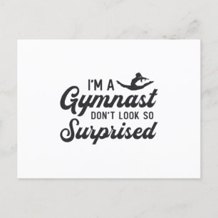 Carte Postale Gymnastique Je suis un gymnaste Ne vous étonnez pa
