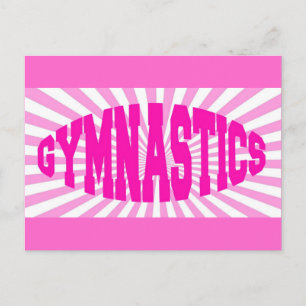 Carte Postale Gymnastique rose
