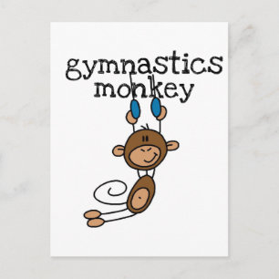 Carte Postale Gymnastique Tshirts et cadeaux singes