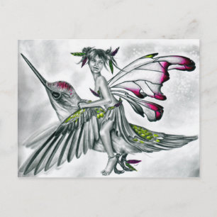 Carte Postale <h3>Carte postale Fée d'oiseau-de-colibri</h3>