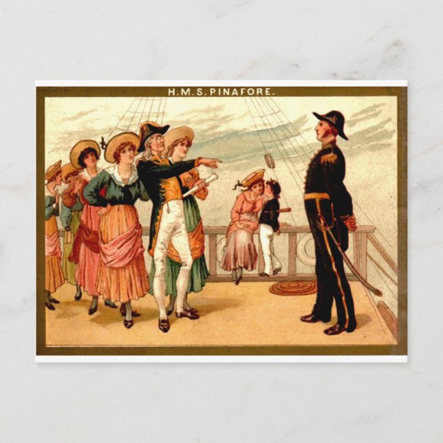 Carte Postale H.M.S. Pinafort (Devant)