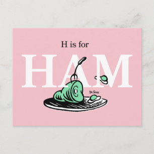 Carte Postale "H pour JAMBON"   Conception de l'alphabet