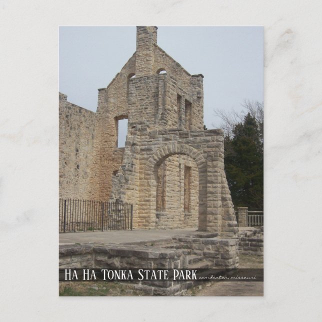 Carte Postale Ha Ha Tonka Castle Ruines Missouri Travel (Devant)