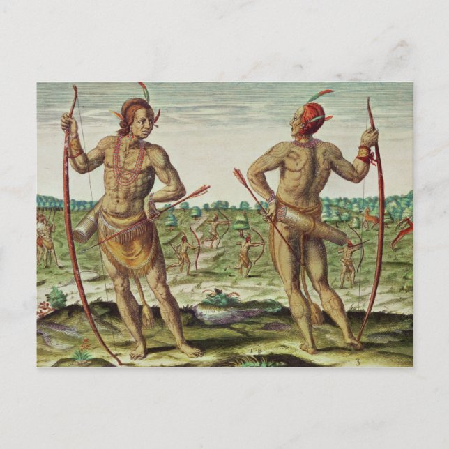 Carte Postale Habitants de Virginie (Devant)