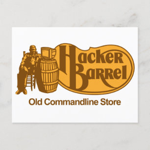 Carte Postale Hacker Barrel : l'ancienne boutique de commandline