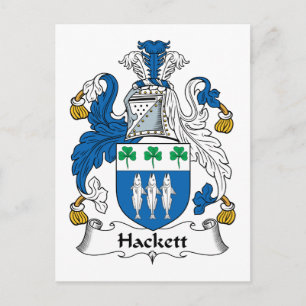 Carte Postale Hackett Family Crest