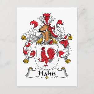 Carte Postale Hahn Family Crest