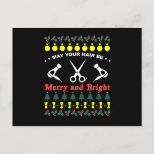 Carte Postale Hair Stylist Ugly Christmas Knit