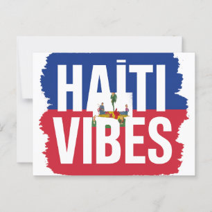 Carte postale Haïti Vibes Souvenir tropical