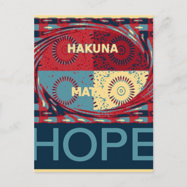 Carte Postale Hakuna matata (Devant)
