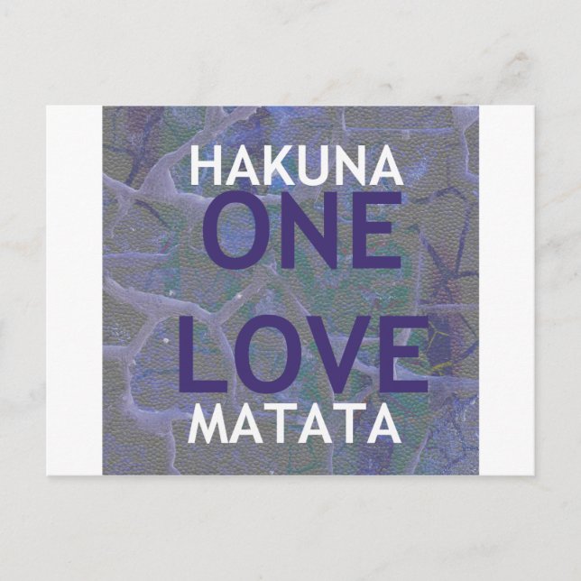 CARTE POSTALE HAKUNA MATATA (Devant)