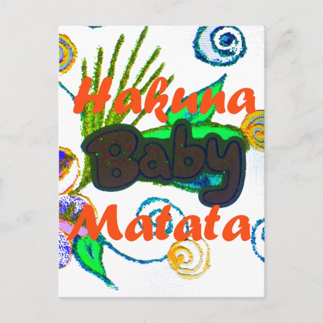 Carte Postale Hakuna Matata Baby.png (Devant)