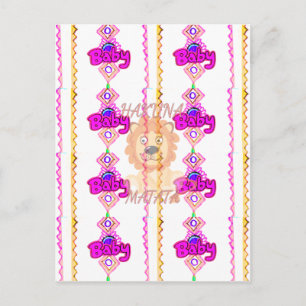 Carte Postale Hakuna Matata : Beau bébé Lion Design Motif