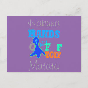 Carte Postale Hakuna Matata TGIF Merci Dieu Son Vendredi