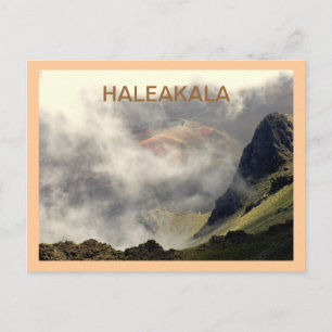 CARTE POSTALE, "HALEAKALA S'ÉLEVANT À TRAVERS LES 