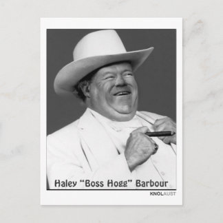 Carte Postale Haley "le porc" Barbour