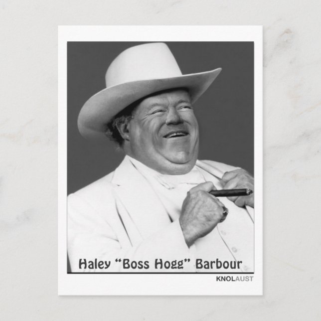 Carte Postale Haley "le porc" Barbour (Devant)