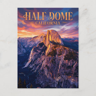 Carte Postale Half Dome États-Unis
