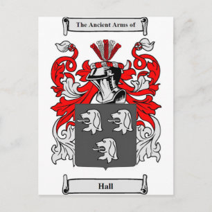 Carte Postale Hall (anglais) Armoiries