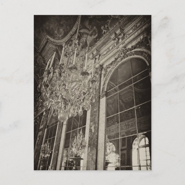 Carte Postale Hall des miroirs, Château Versailles 1 (Devant)