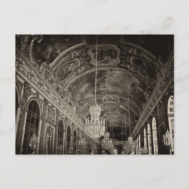 Carte Postale Hall des miroirs, Château Versailles 2 (Devant)