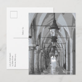 Carte Postale Halle aux draps de Cracovie, Pologne
