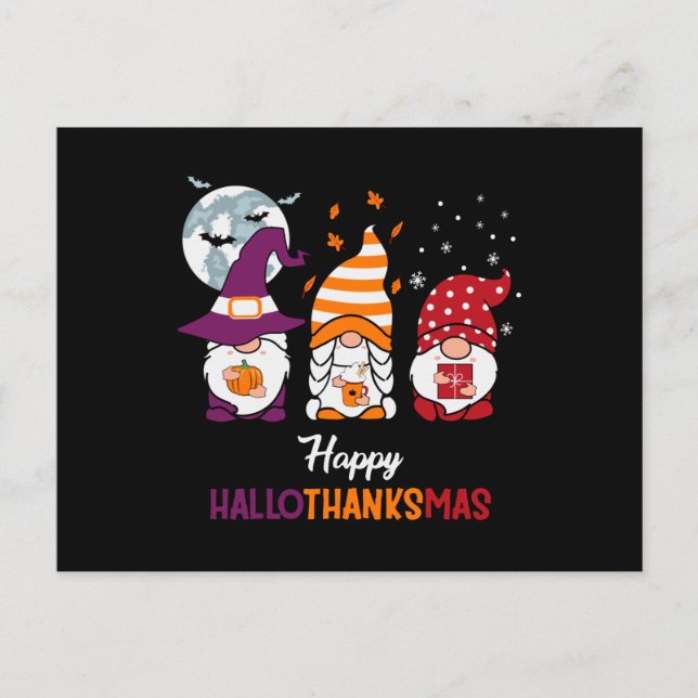 Carte Postale Hallothanksmas heureux (Devant)