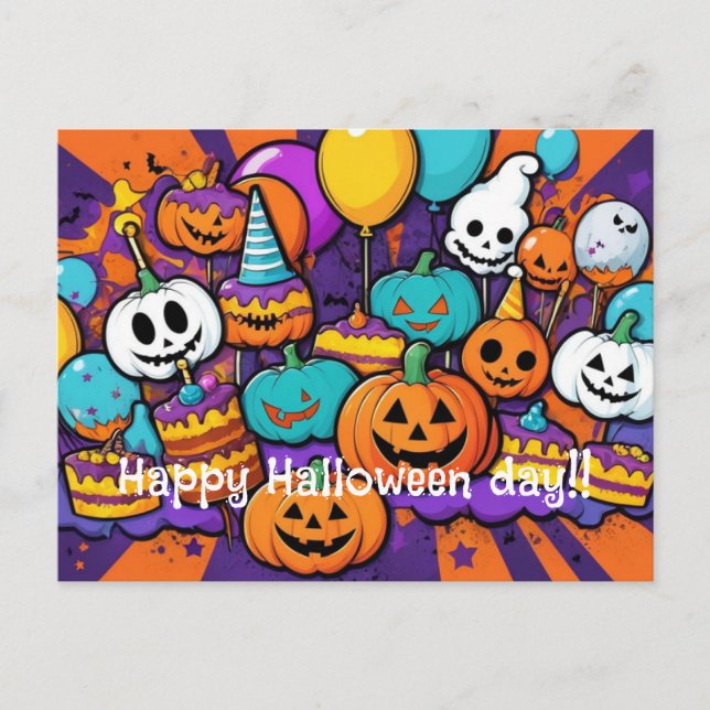 Carte postale Halloween (Devant)