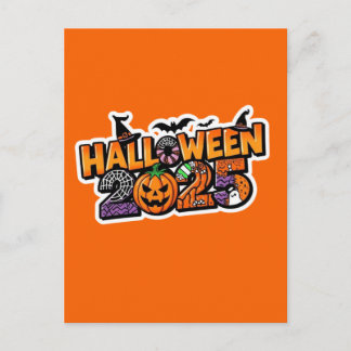 Carte Postale Halloween 2025 Magie – Citrouille festive