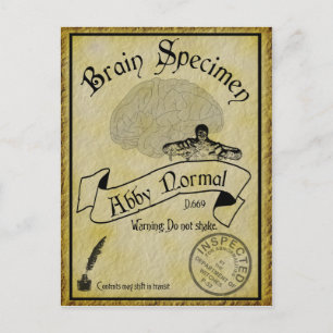 Carte postale Halloween Abby Normal