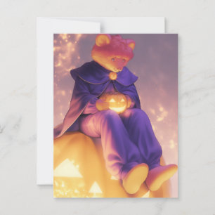 Carte Postale Halloween Bear Anthro