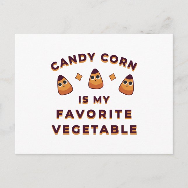 Carte Postale Halloween Candy Corn (Devant)