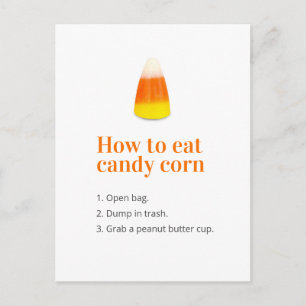 Carte Postale Halloween Candy Corn Joke