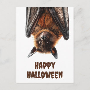 Carte Postale Halloween Cute Bat Flying Fox
